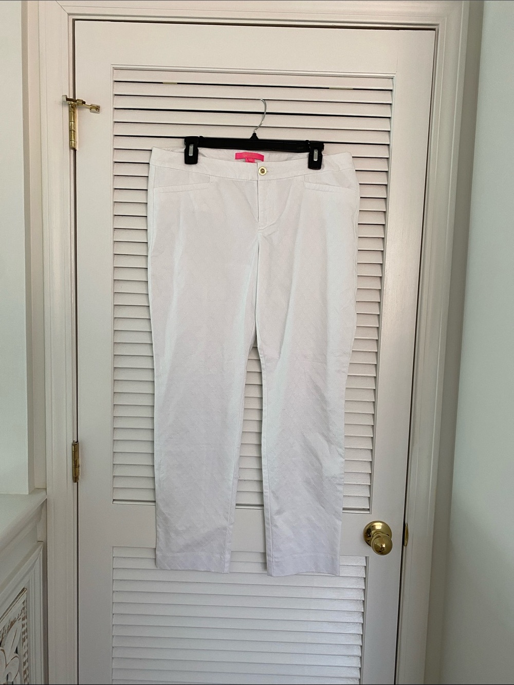 Lilly Pulitzer White Women’s Cotton Blend Pants